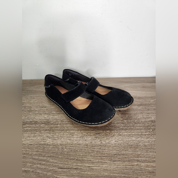 Clarks Black Suede Leathet Tamitha Aster Mary Jane Loafer - Picture 2 of 11